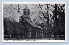 Jerusalem Ebenezer Church Savannah Georgia GA UNP Foto Tone WB Postcard L16 - $5.08