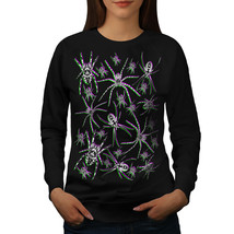 Wellcoda Widow Spider Animal Womens Sweatshirt, Phobia Casual Pullover Jumper - £23.18 GBP+