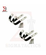 2 Pairs new Wall Mount Gun Racks Rifle Shotgun Bow  Hangers Stainless St... - $16.26 CAD