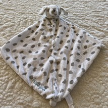 Angel Dear Boys White Gray Puppy Dalmatian Fleece Lovey Security Blanket Toy - $9.31