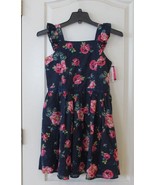 Zunie Ruffle Sleeve Blue Floral  Sun Dress Baby Girls Sz 12M NWT - $17.80