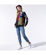 VANS Wyld Tangle Crew Sweatshirt Pullover Patchwork Leopard VN0A4BEMZUH - $20.00