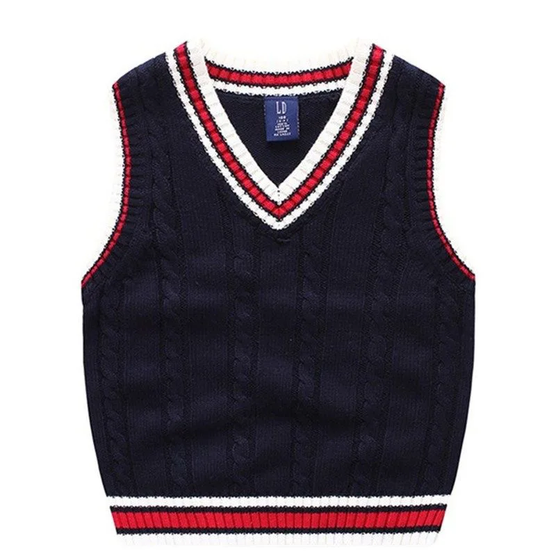 2 -12 Years Boys  Vest Children Spring Autumn Cotton Sleeveless College Style Ve - £89.10 GBP