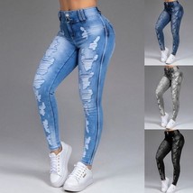 Ripped high waisted bottom jeans - £18.16 GBP+