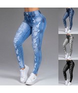 Ripped high waisted bottom jeans - £18.09 GBP+