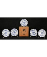 Set of 5 Japanese Porcelain Plates Including Wooden Presentation Box - €60,98 EUR