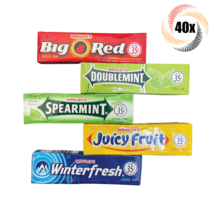 40x Packs Wrigley&#39;s Variety Pack Chewing Gum ( 5 Sticks Per Pack ) Mix &amp;... - $23.64