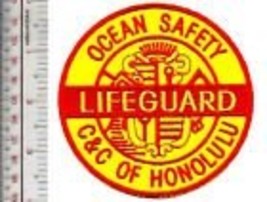 Vintage Surfing Hawaii Lifeguard City &amp; County of Honolulu Ocean Safety Lifeguar - £7.97 GBP