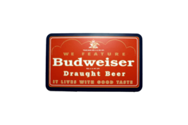 Budweiser Beer Vintage Logo Poster Print on Metal Sign 12x8in Old New J - €21,35 EUR