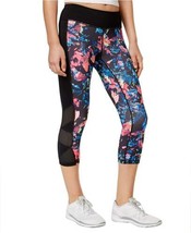 allbrand365 designer Womens Activewear Floral Print Cropped Leggings, X-Small - £31.87 GBP