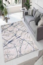 LaModaHome Area Rug Non-Slip - Beige Marble Soft Machine Washable Bedroom Rugs I - £24.21 GBP+