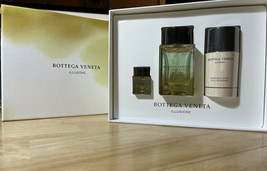 Bottega Veneta Illusione for Men 3 OZ. EDT 3 Piece Gift Set NEW In Gift Box - £58.63 GBP