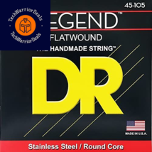 DR Strings Flatwound Stainless Steel Round Core Bass 45-105 45-105, Natu... - $64.79