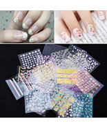 3D Nail Art Stickers Self-Adhesive Sticker Floral Nail Art Decals for Wo... - £7.90 GBP