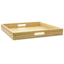 Gibson Home Sadler 15 Inch Wood Serving Tray with Built-in Handles - $58.96