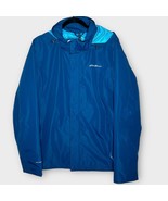 EDDIE BAUER Weatheredge blue hooded windbreaker jacket men’s size large ... - $53.34 CAD