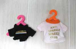 MGA Rainbow High doll clothes Avery Styles Anti sparkle t shirt black ra... - $10.29