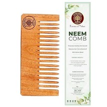 Neem Wood Comb for Stimulating Hair Growth, Helps in Dandruff Removal li... - $11.20