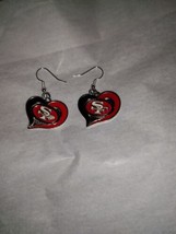 San Francisco 49ers earrings Heart Earrings - €13,11 EUR