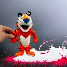 Tony The Tiger Kellogg Frosted Flakes 1993 10&quot; Plush Stuffed Animal Toy Vintage - £7.59 GBP