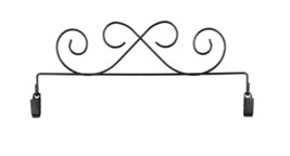 Classic Motifs 12 Inch Scroll Craft Hanger With Holding Clips - €8,80 EUR