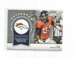 Von Miller (Denver Broncos) 2017 Panini Decorated Insert Card #D-VM - £3.97 GBP