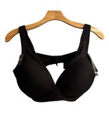 NWT Heidi Klum S Boost Lounge Push-Up Bra H241-1177B Black Mesh 8/XL - $471.03 MXN