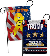 Keep America Great Trump - Impressions Decorative Support Our Troops Garden Flag - £24.75 GBP