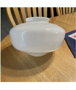 Vintage White Milk Glass Light Globe Shade Ceiling Fan Fixture 3.75” Fitter - €28,46 EUR