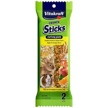 Vitakraft Crunch Sticks Variety Pack Rabbit, Guinea Pig Treats - Apple - 2 count - £8.13 GBP