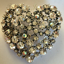 Christmas Special GIFT - Antique affect Vintage Heart Brooch Broach Cake Pin - £10.50 GBP