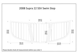 2005-2008 Supra Launch 22 SSV Swim Step Boat EVA Faux Foam Teak Deck Floor Pad - £184.07 GBP