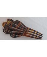 Victorian Celluloid Faux Tortoise Shell Mantilla Hair Comb Beautiful RG 133 - $35.20 CAD