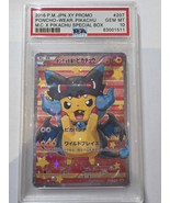 2016 P.M Japan Pokemon promo poncho wear pikachu PSA special box - $25,131.43 MXN