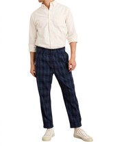 Alex Mill standard pleated pant in Navy Madras - size 30 - £80.89 GBP