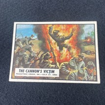 1962 Topps Civil War News Card #72 THE CANNON'S VICTIM Vintage 60s Trading Cards - £15.46 GBP