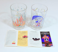 Disney World Remember the Magic Glasses Set of 2 with Disney Brochure - $12.86