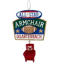 Kurt S Adler All Star Armchair Quarterback 25 Ornament NWT  - £8.40 GBP