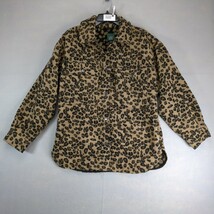 Wild Fable Leopard Animal Print Fleece Coat Women&#39;s M Snap Closure Overs... - $28.00