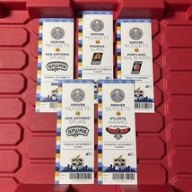 Denver Nuggets NBA Basketball 5 Ticket Stub Lot A Suns Spurs Hawks From ... - $18.50 CAD