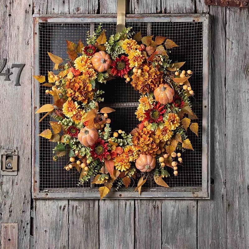 17.7" Fall Decor for Doors & Entryways Thanksgiving & Holiday Decoration Artific Item image 5