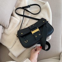  Rivet Personality Baguette Shape Bag Women Vintage Leather Handbag Retro High Q - £44.50 GBP