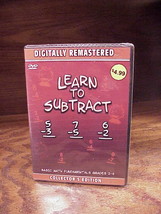 Learn to Subtract Basic Math Fundamentals DVD, new, sealed, Collector&#39;s Edition - £4.66 GBP