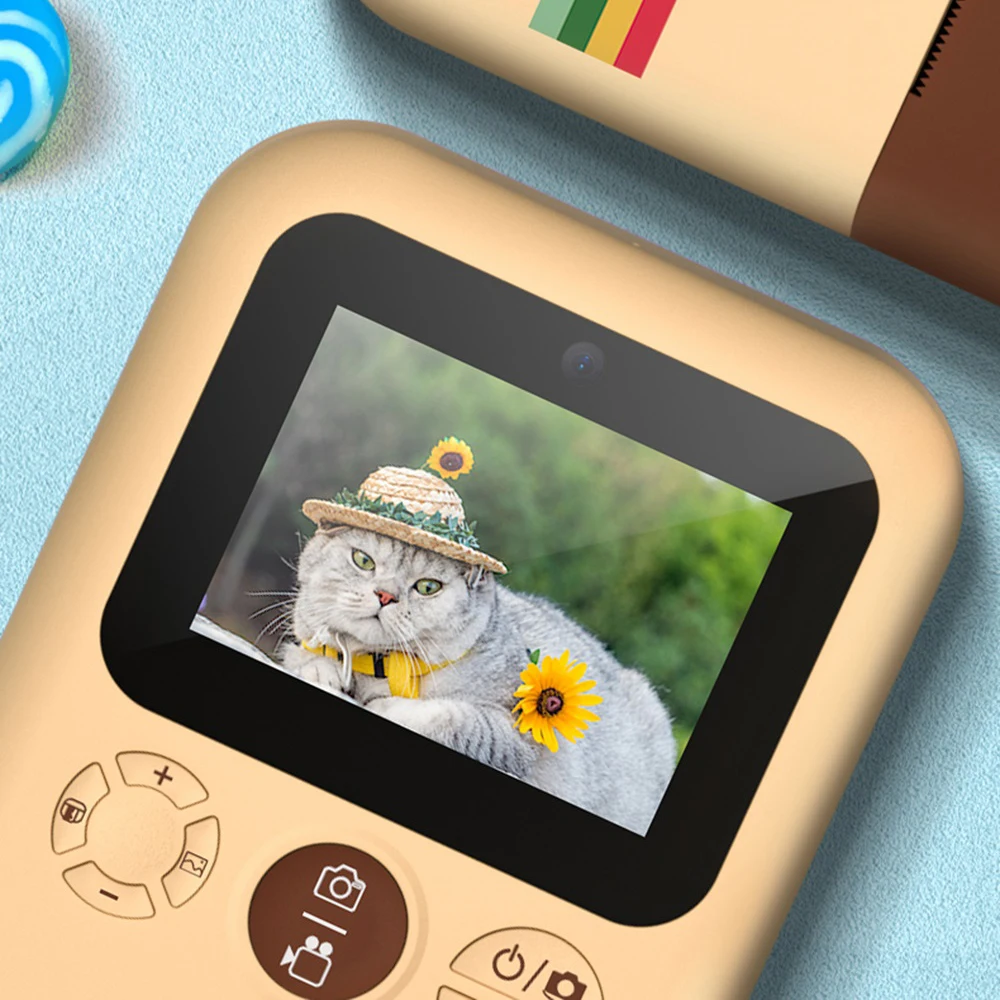 Kids Toys Instant Print Camera Mini Digital Camera With HD Video Recording Dual - £13.36 GBP+