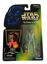 Star Wars The Power of the Force Greedo Action Figure - Green Card - £7.29 GBP