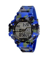 Reloj digital para niños con esfera negra verde militar para niños y niñas - $424.57 MXN