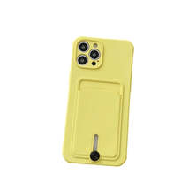 Anymob Samsung Yellow Phone Case Soft Silicone Card Slots Cover - £21.50 GBP