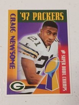 Craig Newsome Green Bay Packers 1997 Police &#39;96 Super Bowl Champs Card #19 - £0.79 GBP