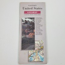 1989 Eastern United States Area Map Vintage - £8.08 GBP