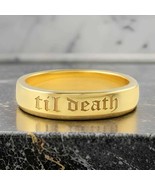 5mm Til Death Ring, Til Death Band Ring, Personalized Ring, Mens Ring - $65.00